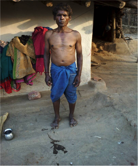  Budhram , a Majhwar Adivasi, has been denied his pensionof Rs 2,150 because of Aadhaar linking errors. 